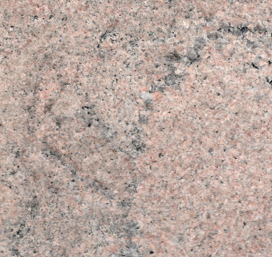 Moonlit Rose granite, thermal finish.