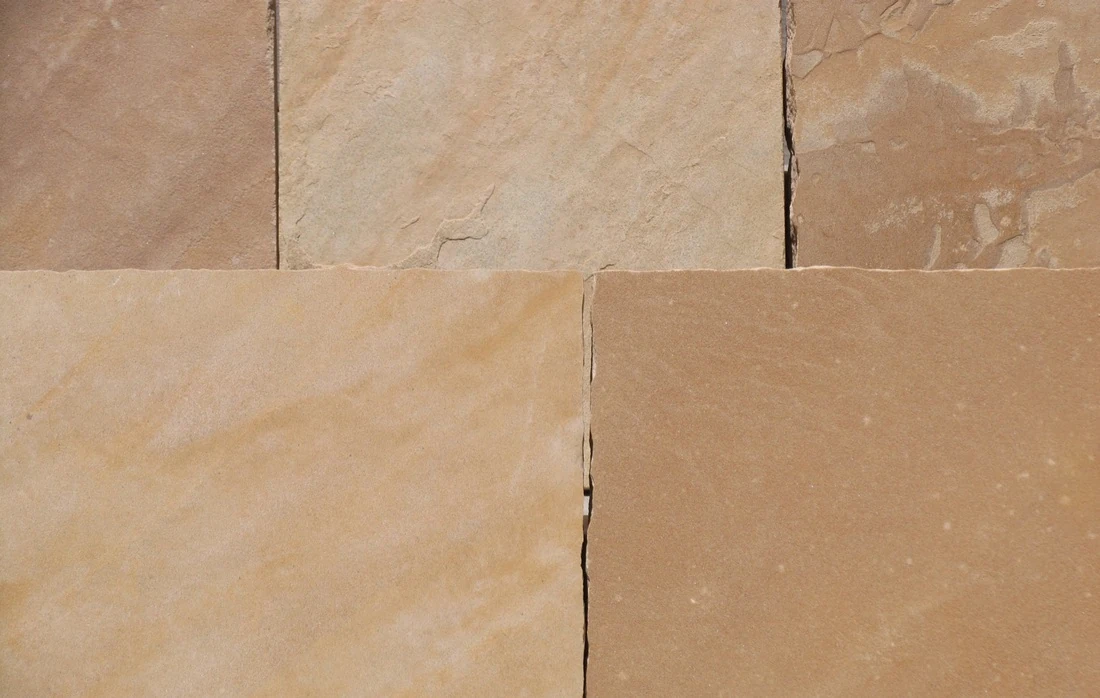 Representative Buff sandstone sample supplied by Harley Gray Stone Company.