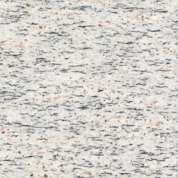 Polished Gardenia White granite with a pale field and dark mineral movement.