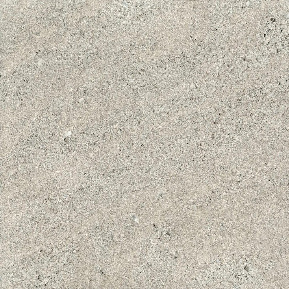 Indiana Limestone — Rustic Gray smooth stone sample.