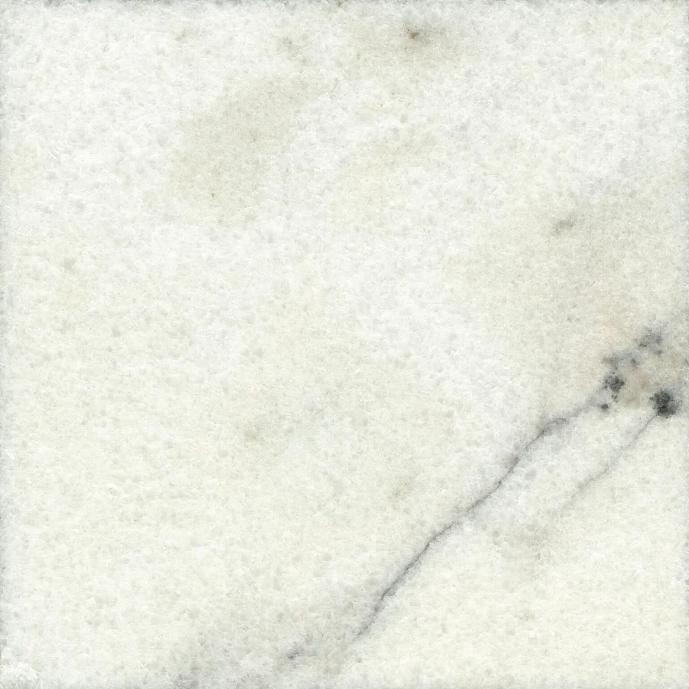 White Georgia polished stone sample.