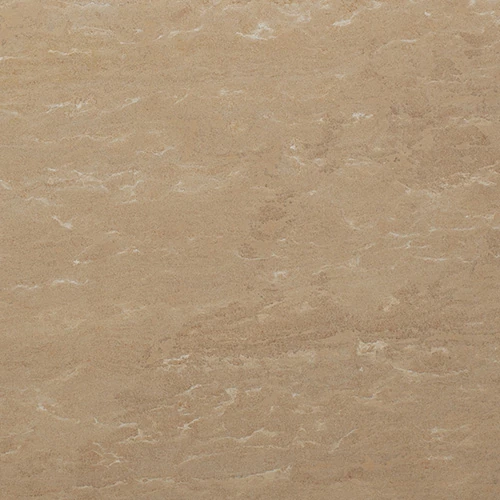Northern Buff honed limestone sample showing its natural veining.