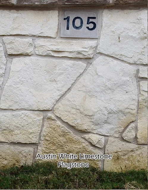 Austin White · flagstone sample wall.