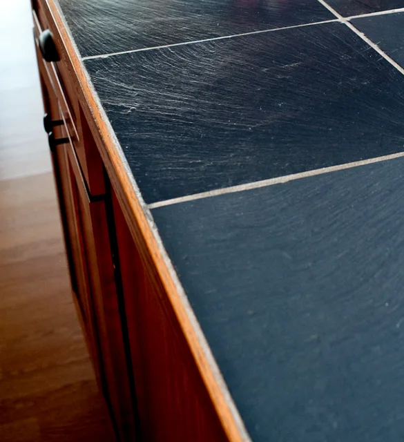 Pennsylvania Blue-Gray Slate · countertop installation.