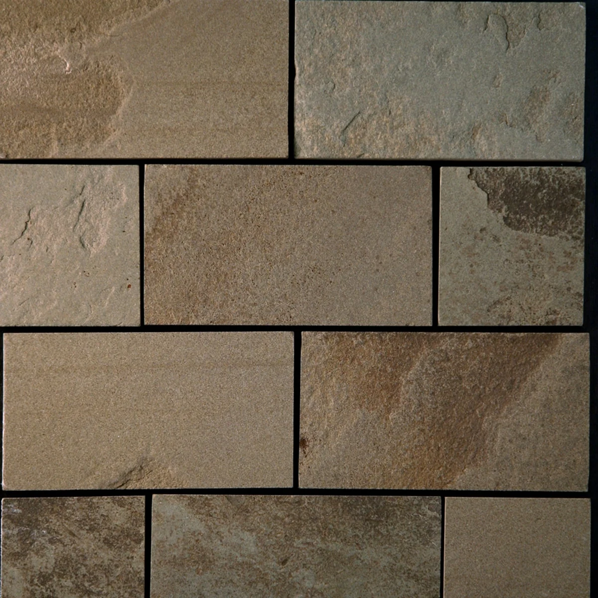 Bluestone — Earth Tones: Earth Tones bluestone · natural-cleft and brushed samples.