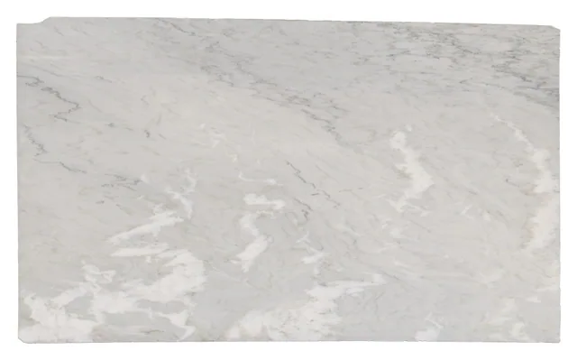 A Silver Cloud marble piece with broad gray movement across a pale ground.