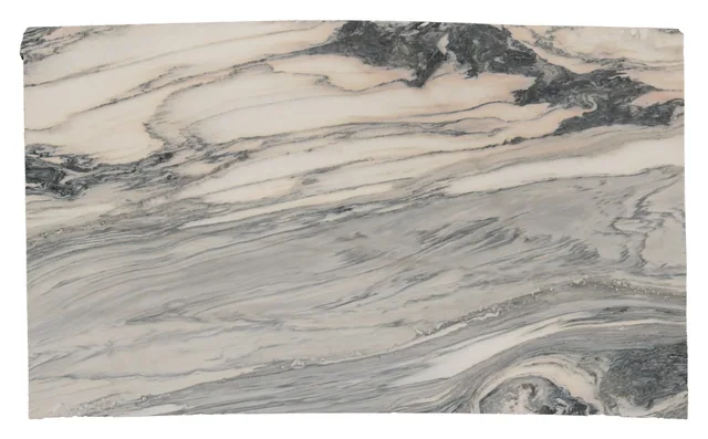 An Alabama Rose marble piece with layered green-gray movement.